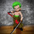 Two Pack 26 Inch Luffy And 18 Inch Zoro One Piece Bundle Collectible Figures With Assembly Required