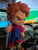21 inch Chucky bust statue for horror decor and collectors