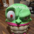 The mask from the movie 1 size fits all with magnets fits heads up to 24"