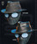 Spiderman noir mask with hat and white goggles fits heads up to 24"