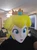 Princess peach helmet mask 1 size fits all with magnets fits heads up to 24"