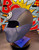 Bullseye vigilante mask full helmet full head size. 1 size usually fits all w/magnets fits heads up to 24"
