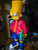 Large Massive 26 Inch Tall Bart Simpson Statue stands up | 3D Print