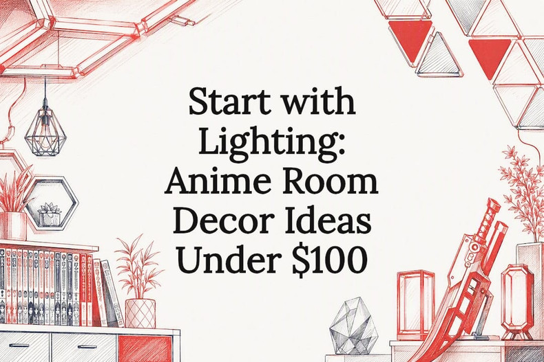 Start with Lighting: Anime Room Decor Ideas Under $100