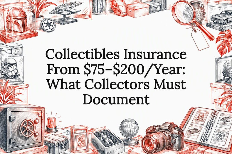 Collectibles Insurance From $75–$200/Year: What Collectors Must Document