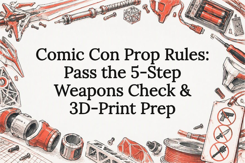Comic Con Prop Rules: Pass the 5-Step Weapons Check & 3D-Print Prep