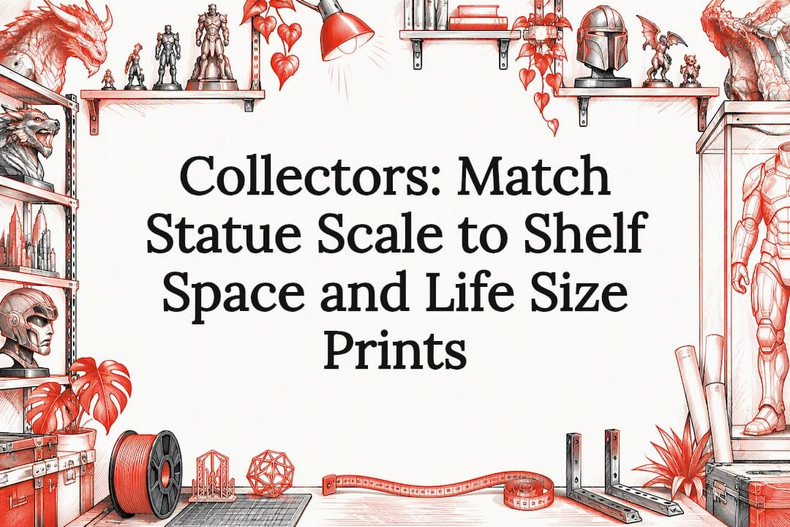 Collectors: Match Statue Scale to Shelf Space and Life Size Prints