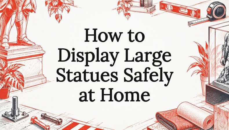 How to Display Large Statues Safely at Home