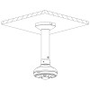 VIP Vision VSBKTA105 Adapter For Ceiling Mount Brackets