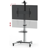 Quantum Sphere TTV0446TW 40"-70" Height Adjustable Video Conferencing Cart / Trolley