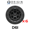 Origin Acoustics Director D61 6.5" In-Ceiling Speaker - 6 Pack 
