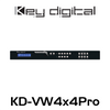 Key Digital KD-VW4x4Pro 4x4 Seamless Video Wall Matrix Switcher