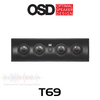 OSD Black T69 Trio 6.5" Carbon 3-Way In-Wall LCR Speaker (Each)