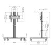 Vogels Txx44 400x400 Fitment Mobile Trolley (up to 65")