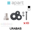 Apart LRABAS Basic Light Rail Adaptor For KUBO3/5, SDQ5P, OVO5 (10 Pack)