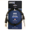 Ambertech REAN XLR Male/Female-6.35mm TRS Microphone Cable (1, 3, 5m)