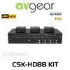 AVGear CSK-HD88 8x8 4K HDR HDMI 2.0 HDBaseT Matrix Kit with 6 Receivers