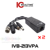IC Realtime 1-Channel PoE Passive Balun w/ Power Video & Audio (Pair)