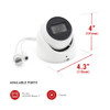 IC Realtime Edge 2MP 1080P 2.8mm Lens Outdoor Vandal PoE Eyeball Dome IP Camera