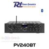 Power Dynamics PV240BT 4 x 50W Audio Amplifier System