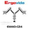 Ergovida EMA10-C24 13"-32" Gas Spring Dual Monitor Arm Desk Mount (9kg Max)