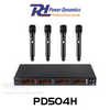 Power Dynamics PD504H 4 x Wireless Handheld Microphone Set (550-585MHz)