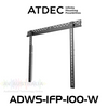 Atdec ADWS-1FP-100-W 900x800mm VESA Low Profile Large Fixed Display Wall Mount (165kg Max)