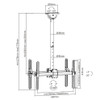 Quantum Sphere 40"-70" Dual Display Telescopic Full-Motion Ceiling Mount (Max 45kg Each)