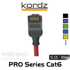 Kordz Pro Series Slim Profile Cat6 UTP 28AWG Network Patch Cord (0.15-30m)