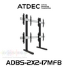 Atdec ADBS-2X2-17MFB VESA 400 2x2 Freestanding Floor Mount (50kg Max Per Screen)
