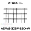 Atdec ADWS-3X3F-280-W 42"-50" Displays 3x3 Video Wall Mount