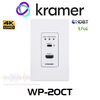 Kramer WP-20CT 4K HDMI / USB-C Over HDBaseT Wallplate Transmitter (up to 70m)