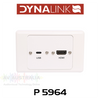 Dynalink USB-C HDMI Wallplate With Flyleads