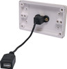 Dynalink USB-B Wallplate With USB-A Plug Flylead