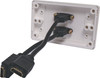 Dynalink Dual HDMI Wallplate With Flyleads