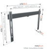 Vogels Elite TVM5605 Low Profile Fixed Wall Mount For 40"-100" Displays (100kg max)