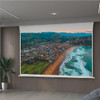 Vividstorm Slimline White Cinema Tab-Tension Motorised Projection Screens (84" - 120")