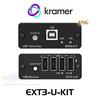 Kramer EXT3-U-KIT USB, RS232 & Audio Over Extended-Reach CAT PoC Extender Kit (up to 100m)