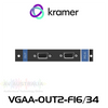 Kramer VGAA-OUT2-F16/34 2-Channel VGA With Analog Audio Output Card