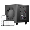 OSD Black TreVoce8 EQ DSP 8" 300W Dynamic Powered Subwoofer With Dual Passive Radiator