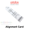 Ortofon Hi-Fi Cartridge Alignment Card