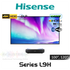 Hisense Series L9H 4K TriChroma Smart Laser TV Projector with ALR Screen (100", 120")