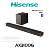 Hisense AX3100G 3.1Ch Dolby Atmos Soundbar with 6.5" Wireless Subwoofer