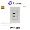 Kramer WP-211T 2x1 4K60 4:2:0 HDMI Over HDBaseT PoE Wallplate (40m)