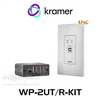 Kramer WP-2UT/R-KIT USB 2.0 PoC Wallplate Over Twisted Pair Extender Kit (100m)