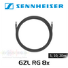 Sennheiser GZL RG 8x BNC to BNC 50 ohm Low Damping Coaxial Antenna Cables (5, 10, 20m)