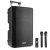 Vonyx VSA500 12" 800W Battery Powered Portable PA System with Dual Wireless Handheld Mics