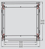 MFB ETSI 300/600mm Depth, 600mm Width Floorstanding Rack (32, 48, 70, 80 SU)