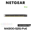 Netgear M4300-52G-POE 48-Port PoE Gigabit Layer 3 Stackable Managed Switch with 2x 10G & 2x SFP & PSU