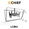 Chief Fusion LCB1U 32"-60" Large Back-To-Back Display Ceiling Mount (56.7kg Per Screen)